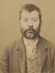 Schaeffer. Ignace. 42 ans, né à Berheim (Bas-Rhin) le 31/10/51. ébéniste. Anarchiste. 2/7/..., 1894. Creator: Alphonse Bertillon.