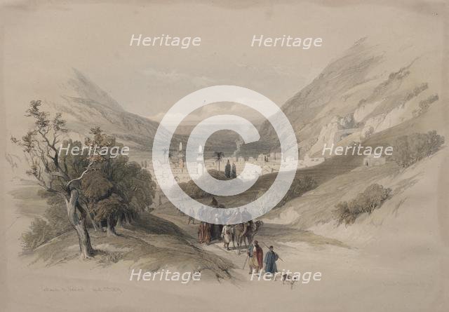 Entrance to Nablus, 1839. Creator: David Roberts (British, 1796-1864).