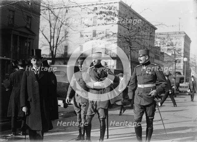 Serbian Mission To The U.S. - Various Groups, 1918. Creator: Harris & Ewing.