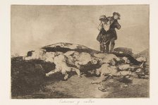 Plate18 from 'The Disasters of War' (Los Desastres de la Guerra): 'Bury..., 1810-20, published 1863. Creator: Francisco Goya.