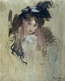 Portrait of a woman, 1897. Creator: Jacques Emile Blanche.