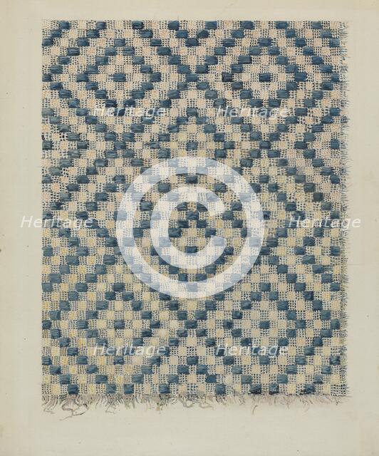 Coverlet Fragment, c. 1936. Creator: Alois E. Ulrich.