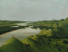 River Bluffs, 1320 Miles above St. Louis, 1832. Creator: George Catlin.