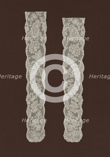 Pair of Lappets, Mechelen, 1750s. Creator: Unknown.