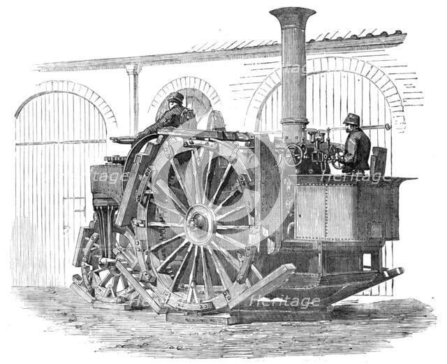 Messrs. Tuxford's Traction-Engine, exhibited at the Smithfield Club Cattle Show, 1857. Creator: Unknown.