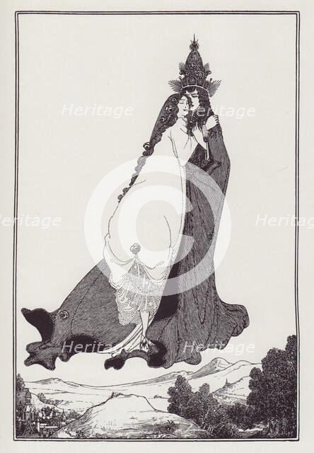 The Ascension of St Rose of Lima, 1896. Creator: Aubrey Beardsley.