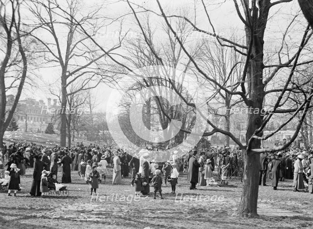 Easter Egg Rolling, White House, 1914. Creator: Harris & Ewing.