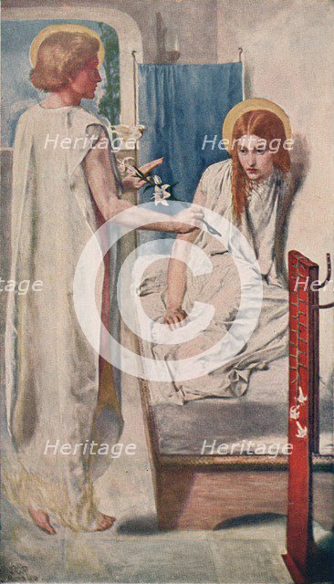 Ecce Ancilla Domini! (The Annunciation), 1849-50, (1911). Artist: Dante Gabriel Rossetti