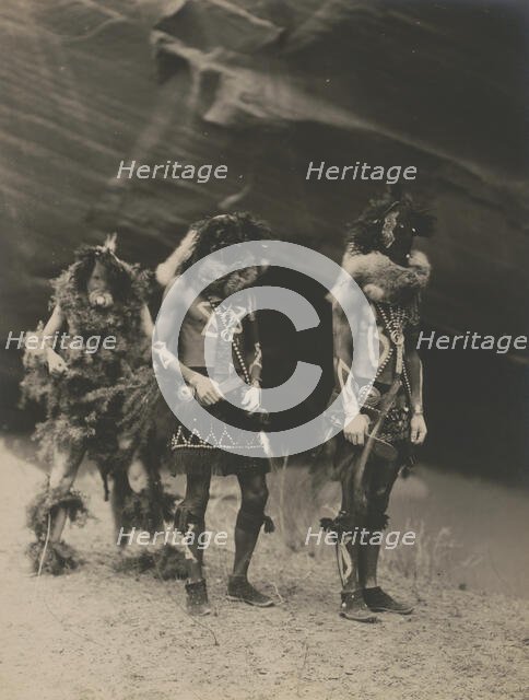 Yeibichai war gods, 1904, c1905. Creator: Edward Sheriff Curtis.