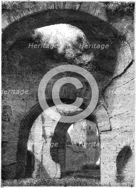 Ruins of the thermal baths of Caracalla, Rome, 1886. Artist: Unknown