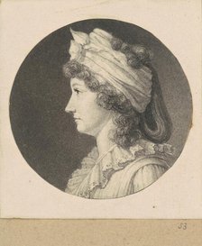 Unidentified Woman, 1797. Creator: Charles Balthazar Julien Févret de Saint-Mémin.