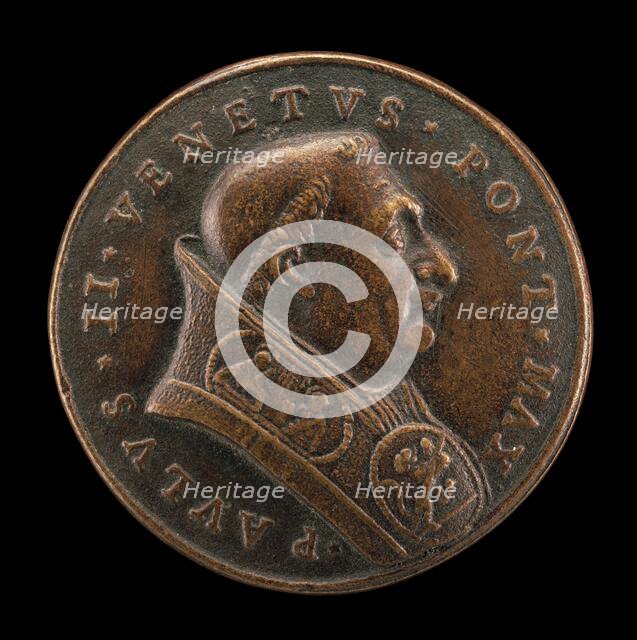 Paul II (Pietro Barbo, 1417-1471), Pope 1464 [obverse], 1667/1682. Creator: Girolamo Paladino.