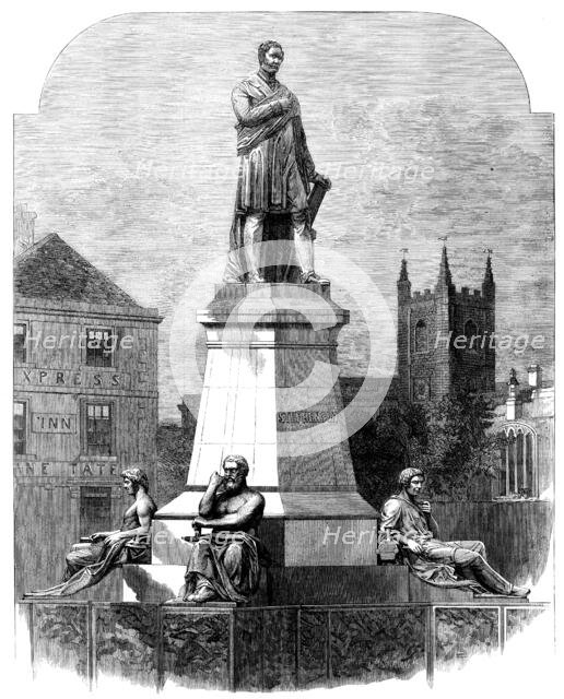 The Monument to George Stephenson at Newcastle-on-Tyne, 1862. Creator: Mason Jackson.