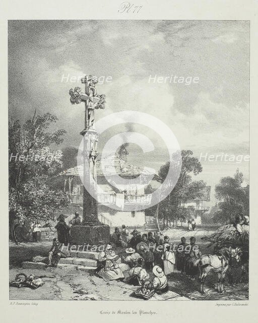 Croix de Moulin des Planches, 1827. Creator: Richard Parkes Bonington.