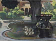 The Courtyard with the Fountain , 1924.