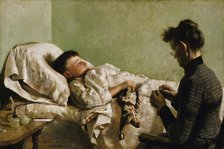 The Sick Child, 1893. Creator: John Bond Francisco.