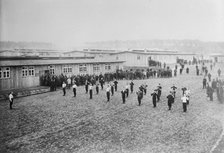Prison camp, Zossen, exercise, between 1914 and c1915. Creator: Bain News Service.
