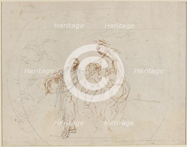 The Flight into Egypt [verso]. Creator: Stefano della Bella.