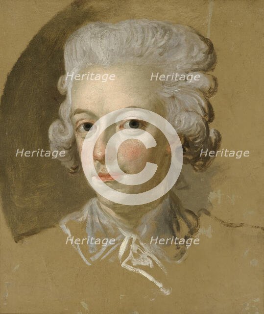 King Gustav III of Sweden. Sketch, c18th century. Creator: Lorens Pasch the Younger.