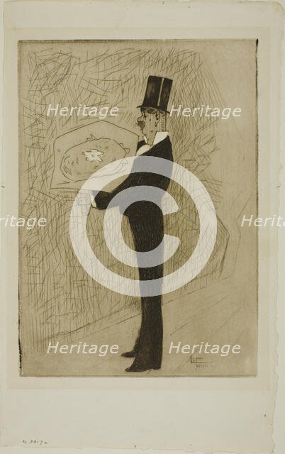 The Toff with a Bouquet, c. 1876. Creator: Jean Louis Forain.