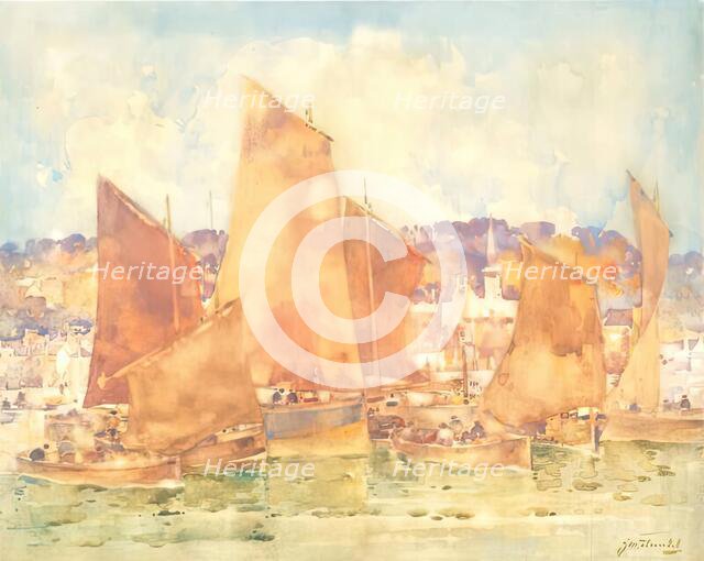 East Coast Harbour, c1890s. Creator: James Watterson Herald.