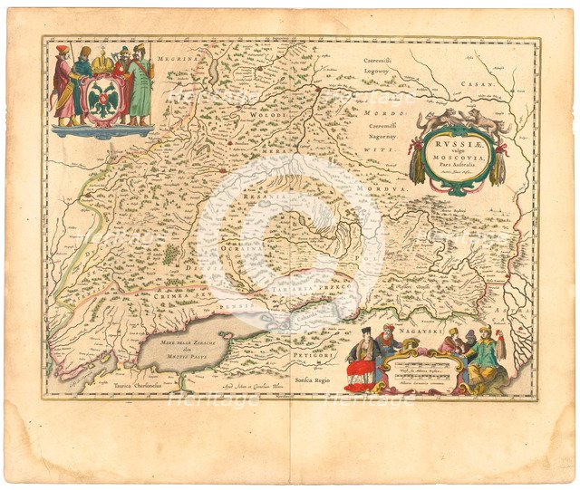 Map of Russia (From: Theatrum Orbis Terrarum...), 1645. Artist: Blaeu, Willem Janszoon (1571-1638)