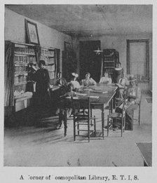 A corner of Cosmopolitan Library, E. T. I. S., 1903. Creator: Unknown.