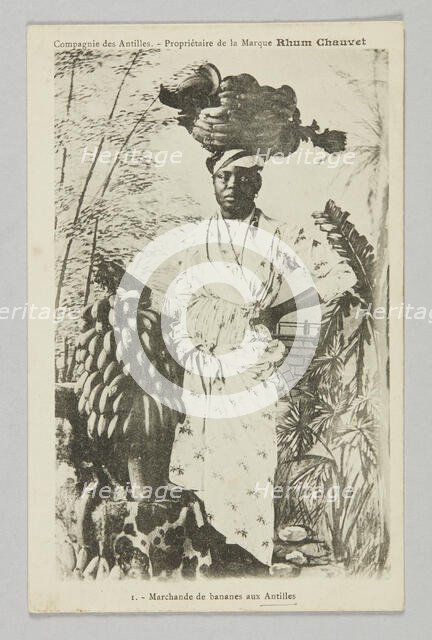 I. - Marchande de bananes aux Antilles, ca. 1910. Creator: Unknown.
