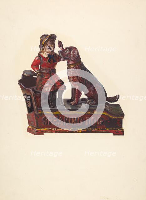 Toy Bank: Speaking Dog and Figure, 1935/1942. Creator: Unknown.