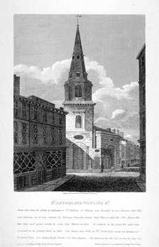 St Antholin, Watling Street, City of London, 1810.               Artist: W Preston