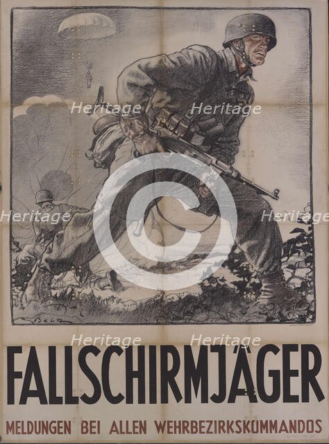 Paratrooper , 1942. Creator: Anonymous.