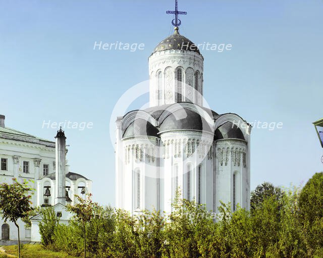 Altar side of the Cathedral of Saint Demetrius [Vladimir], 1911. Creator: Sergey Mikhaylovich Prokudin-Gorsky.