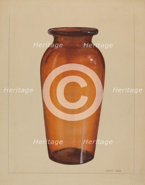 Vase, c. 1936. Creator: Janet Riza.