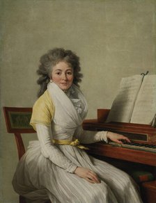 Portrait of the opera singer Rosalie Duplant, 1793. Creator: Vincent, François André (1746-1816).