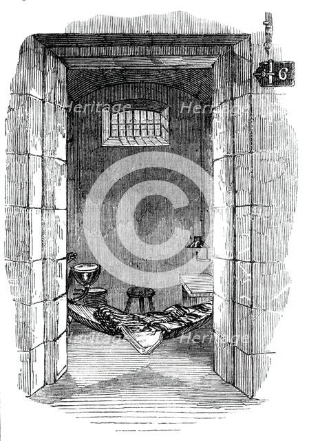 Interior of cell, 1842. Creator: Unknown.