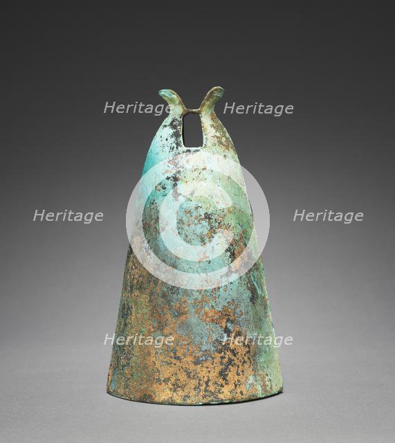 Bell with Diamond-Shaped Insignia, 300s-100s BC. Creator: Unknown.