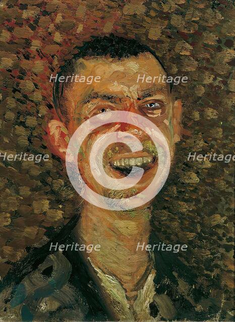 Self-portrait, laughing, 1907/08. Creator: Richard Gerstl.