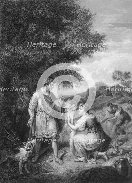 'Then said Boaz to Ruth, go not to glean in another field', 1840. Creator: Henry Bryan Hall I.