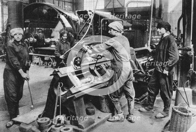 German state munition factory, World War I, 1917. Artist: Unknown