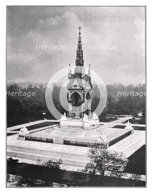 The Albert Memorial, London, 1901. Creator: Pawson & Brailsford.