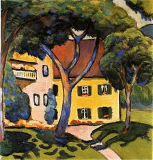 House in Tegernsee, 1910. Creator: Macke, August (1887-1914).