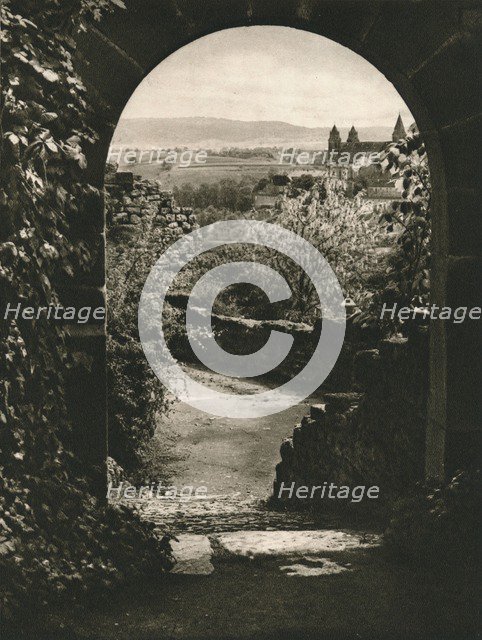 'Schwabisch-Hall. View from the Limburg towards the Komburg', 1931. Artist: Kurt Hielscher.