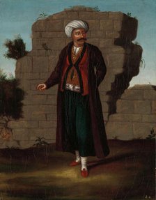 Man from the Island of Mykonos, 1700-1737. Creator: Workshop of Jean Baptiste Vanmour.