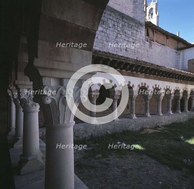 View of the cloister of the monastery of San Pedro de Cardeña.