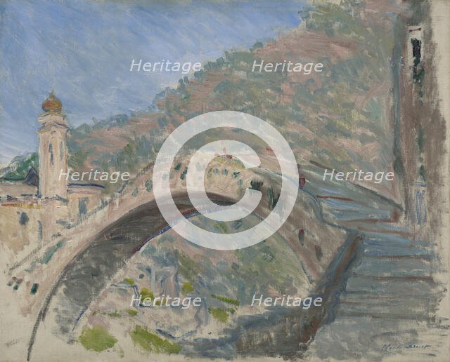 Bridge At Dolceacqua, 1884. Creator: Claude Monet.