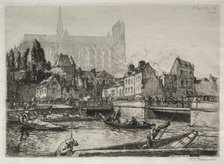 Arrivées des Légumes-Amiens, 1907. Creator: Auguste Louis Lepère (French, 1849-1918).