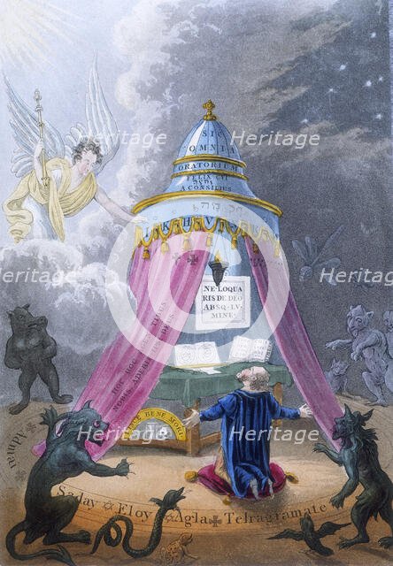 Magic ceremony, 1825.  Creator: Anon.