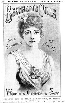 Advertisement for Beecham’s Pills, 1890. Creator: Unknown.