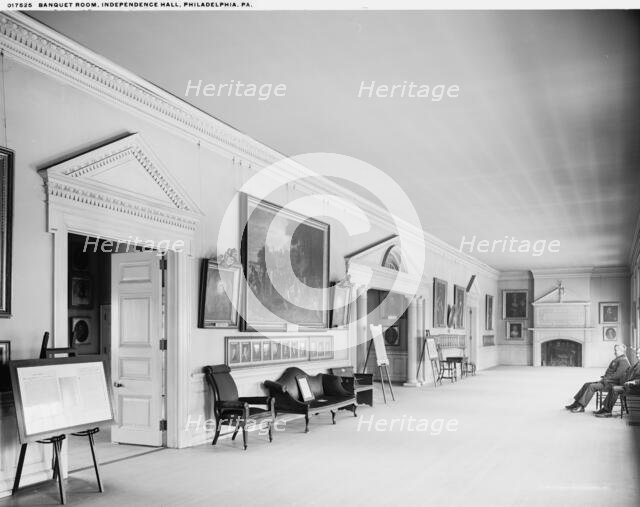 Banquet Room, Independence Hall, Philadelphia, Pa., c1904. Creator: Unknown.