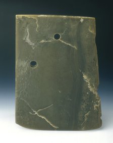 Jade ritual axe blade, neolithic, Shandong Longshan culture, China, c2300-c1700 BC. Artist: Unknown